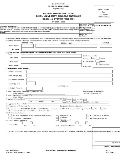 bucet 2024 application|Bicol University Office of Admissions .